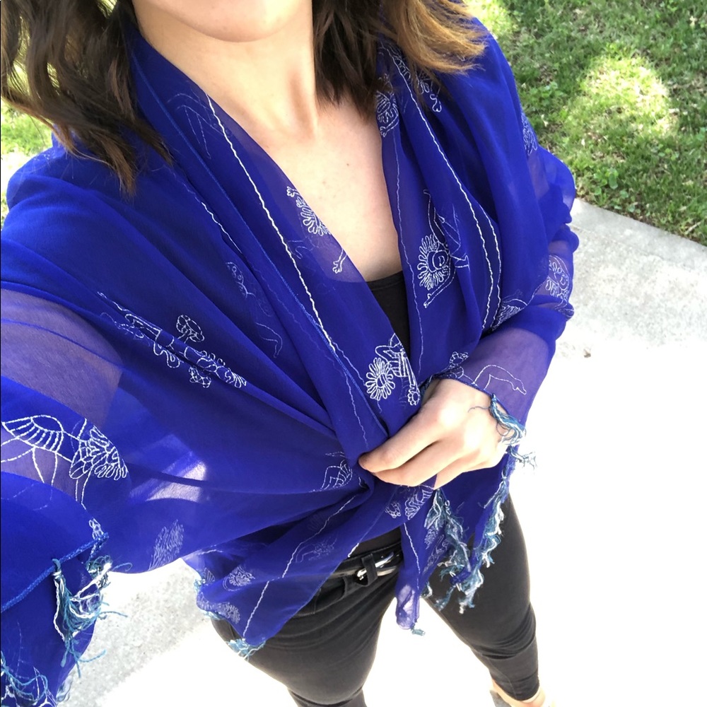 ‼️Beautiful Blue Scarf for Spring & Summer ‼️